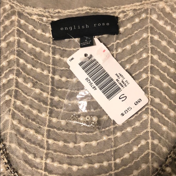 Beaded sheer tank size small NWT - Picture 4 of 6